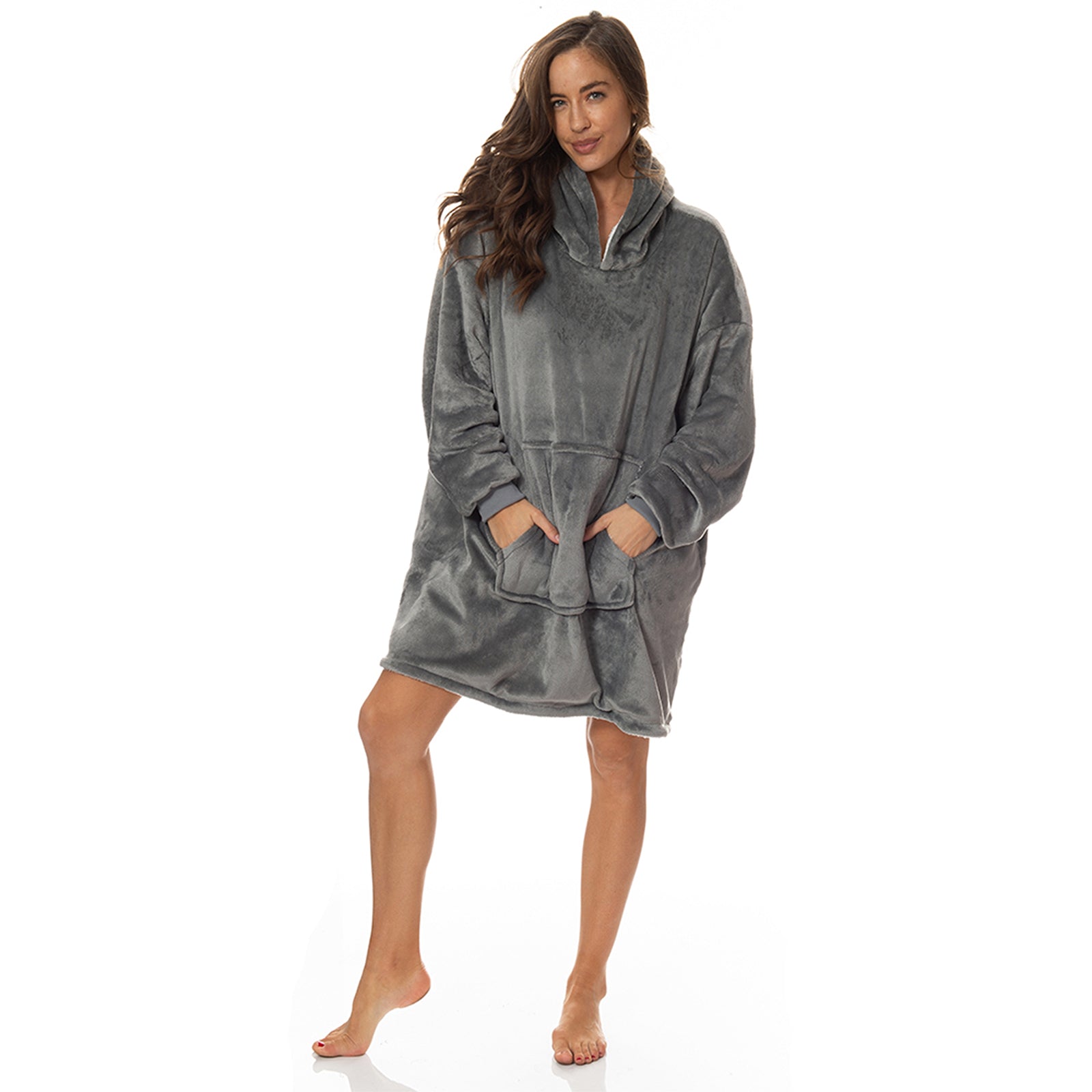 Royal Comfort Snug Hoodie - Grey-1889884891844317184