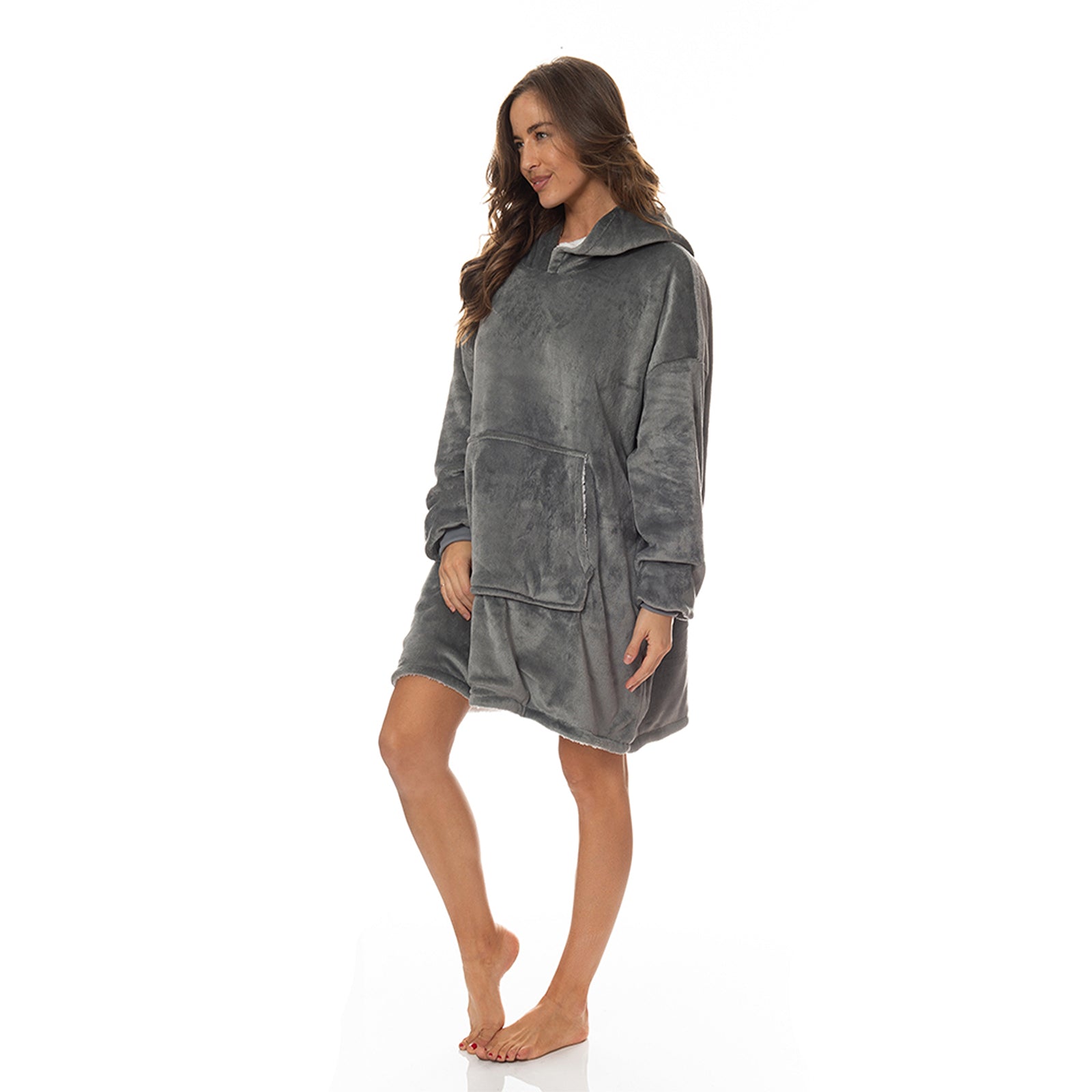 Royal Comfort Snug Hoodie - Grey-1889884891844317185