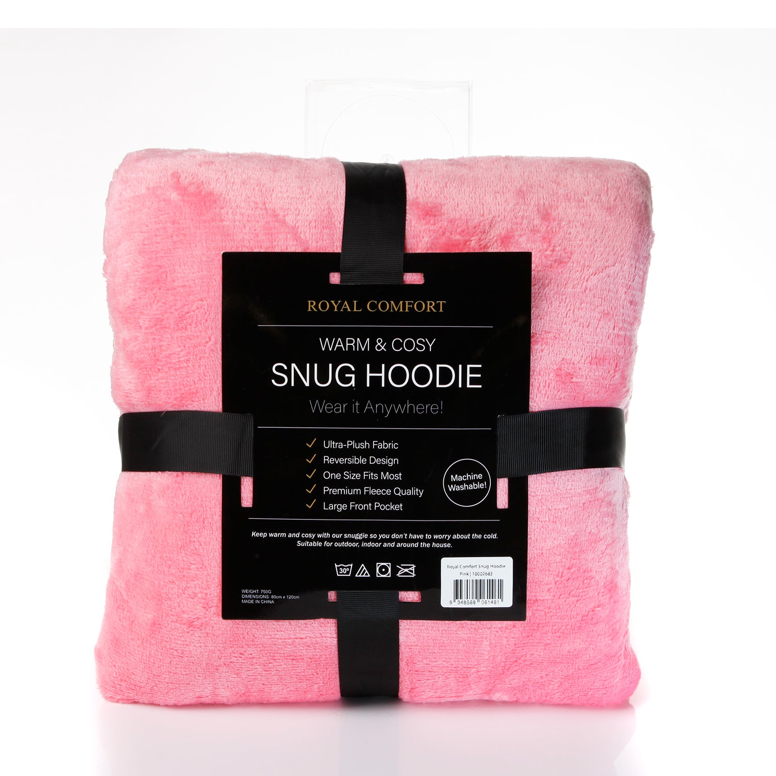 Royal Comfort Snug Hoodie - Pink-1889884892024672260
