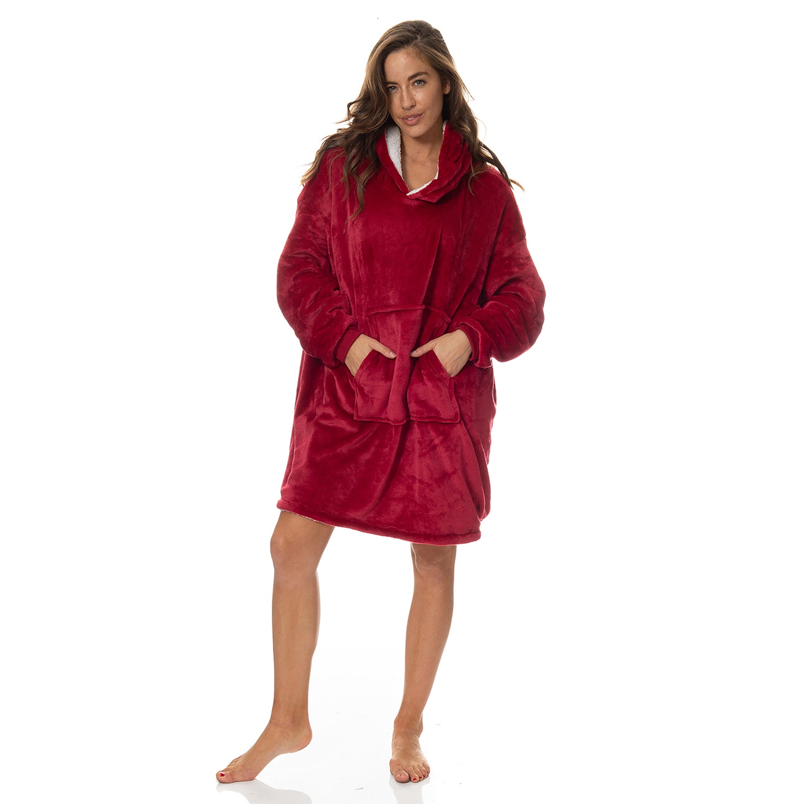 Royal Comfort Snug Hoodie - Red-1889884892188250112