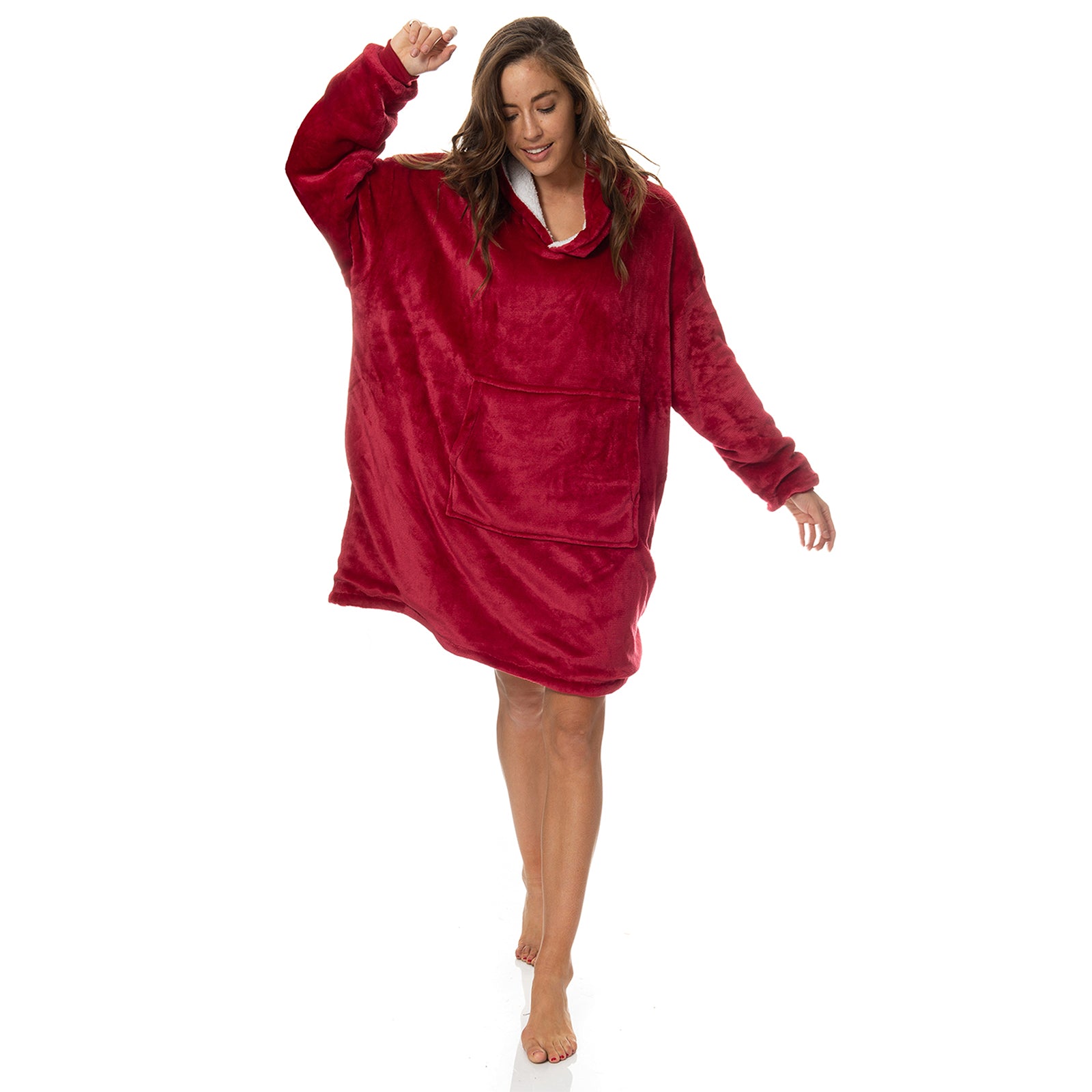 Royal Comfort Snug Hoodie - Red-1889884892188250113
