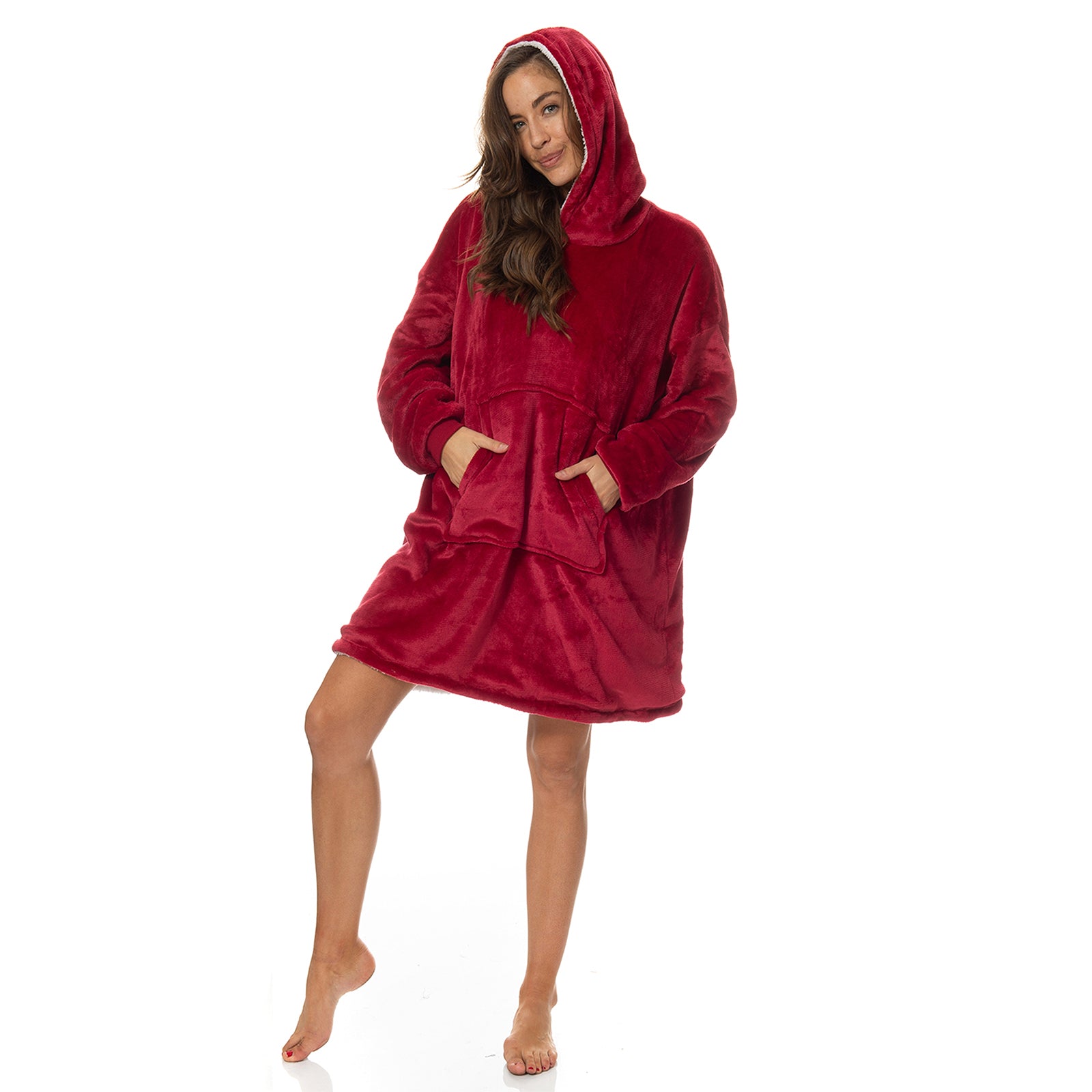 Royal Comfort Snug Hoodie - Red-1889884892188250114