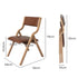 Levede 4x Dining Chairs Foldable PU Tan-2018816883515592706