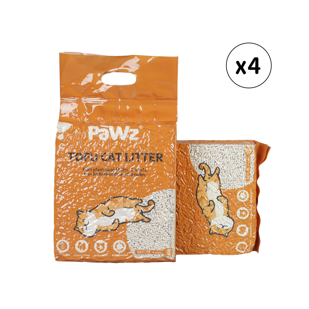 PaWz 2.5kg Tofu Cat Litter Clumping Natural-2029387231701110784
