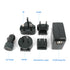 Huntkey TravelMate Dual USB Wall Charger 4.2A AU US UK EU Plugs + Car Charger