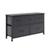 Levede Chest of 5 Drawers Storage Cabinet Dark Grey-2006733262080315392