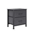 Levede Storage Cabinet Chest of 2 Drawers Dark Grey-2018816789273776128