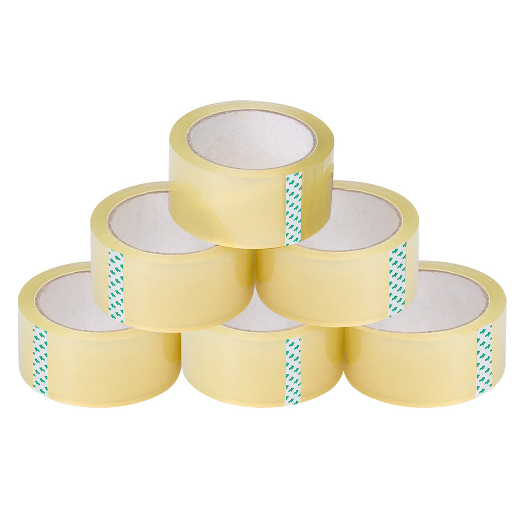 6 Rolls Packing Packaging Tape 45mmx75m