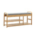 Levede Bamboo Shoe Rack Bench Entryway Seat-2006732840615677952