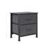 Levede Storage Cabinet Chest of 2 Drawers Dark Grey-1864183277011734528