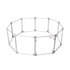 Pet Playpen Transparent Acrylic Clear Folding Dog Fence Kennel 10 Panel