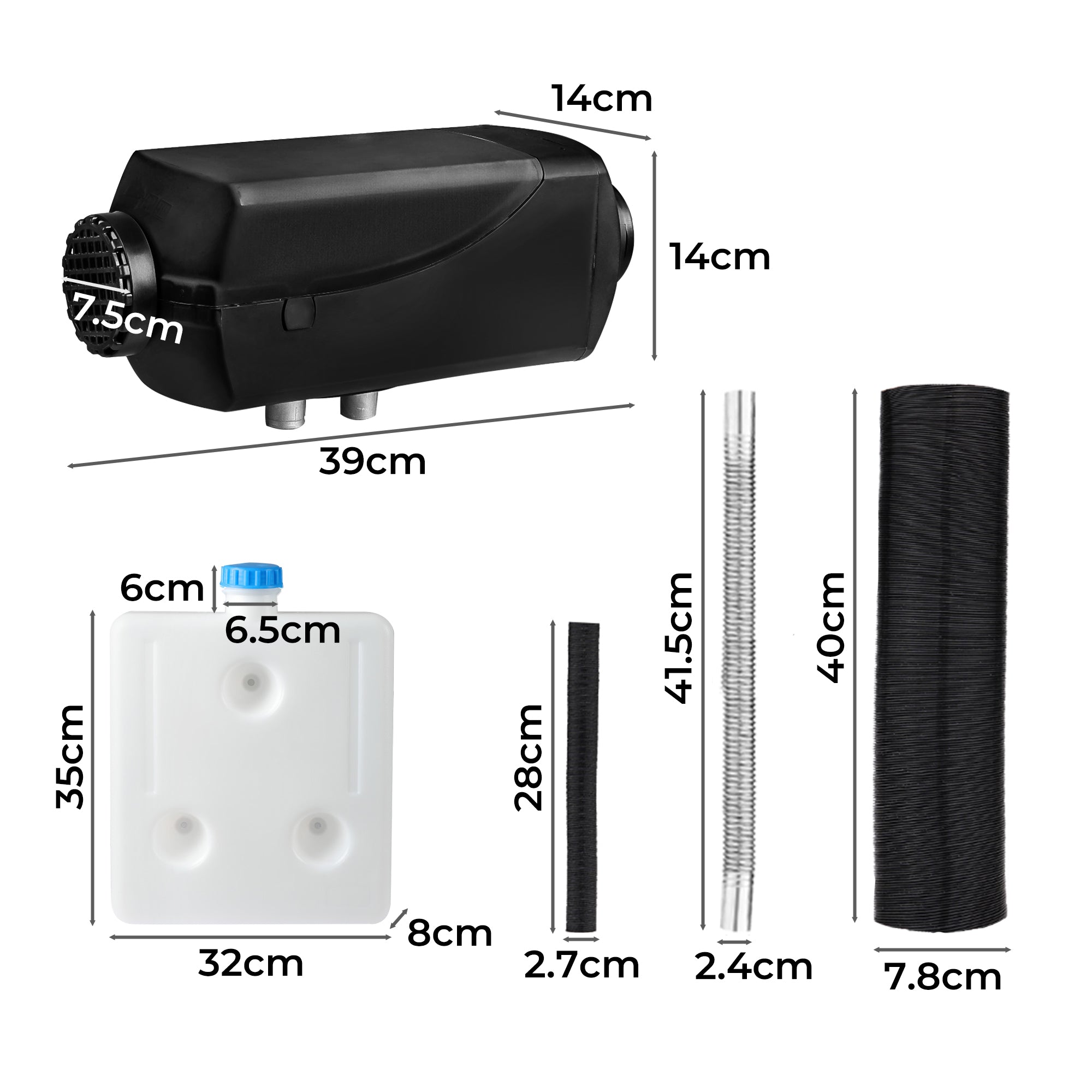 Manan Diesel Air Heater 12V 5KW Tank-1904052753148284930