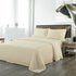 Royal Comfort Blended Bamboo Sheet Set Dark Ivory - Queen-1951134848613748736