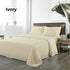 Royal Comfort Blended Bamboo Sheet Set Dark Ivory - Queen-1951134848613748740