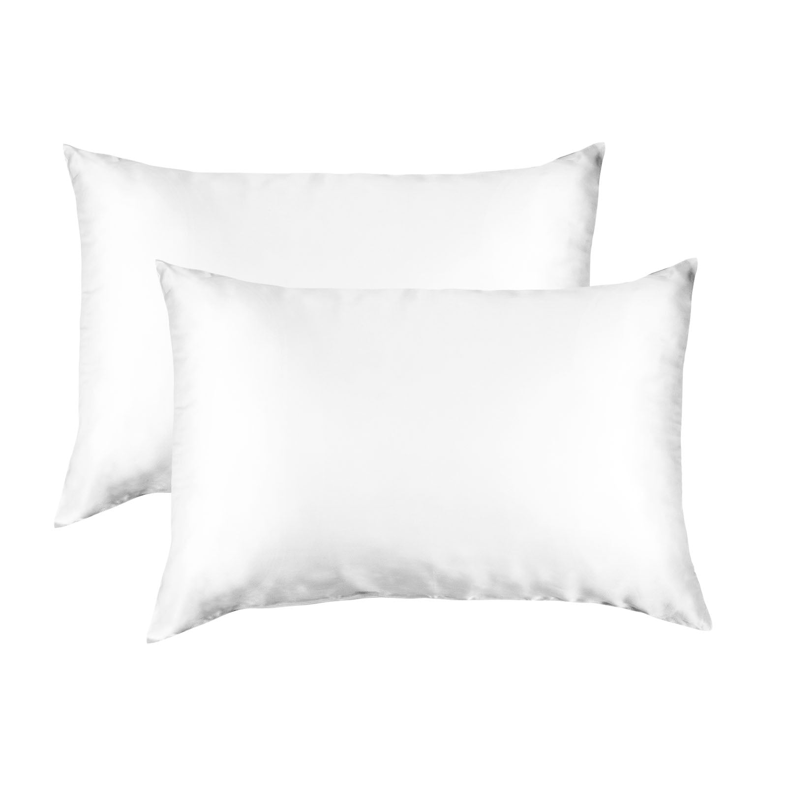 MULBERRY SILK PILLOW CASE TWIN PACK - SIZE: 51X76CM - WHITE-1951134812123303940