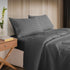 KENSINGTON 1200TC COTTON SHEET SET IN STRIPE-DOUBLE - CHARCOAL-1951134849830096896