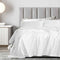 Royal Comfort 1200 Thread count Damask Stripe Cotton Blend sheet sets King White-1899951219976310785
