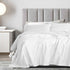 Royal Comfort 1200 Thread count Damask Stripe Cotton Blend sheet sets King White-1899951219976310785