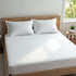 Royal Comfort 1500 TC Cotton Rich Fitted sheet 3 PC Set Double-White-1889884860403814403