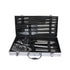 BBQ Tool Set 10‑Piece – Stainless Steel Grill Accessories with Case