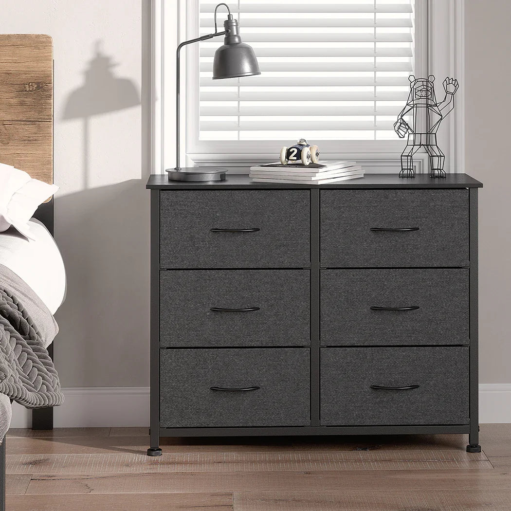 Levede Storage Cabinet Tower Chest Dark Grey-2006733261635719175