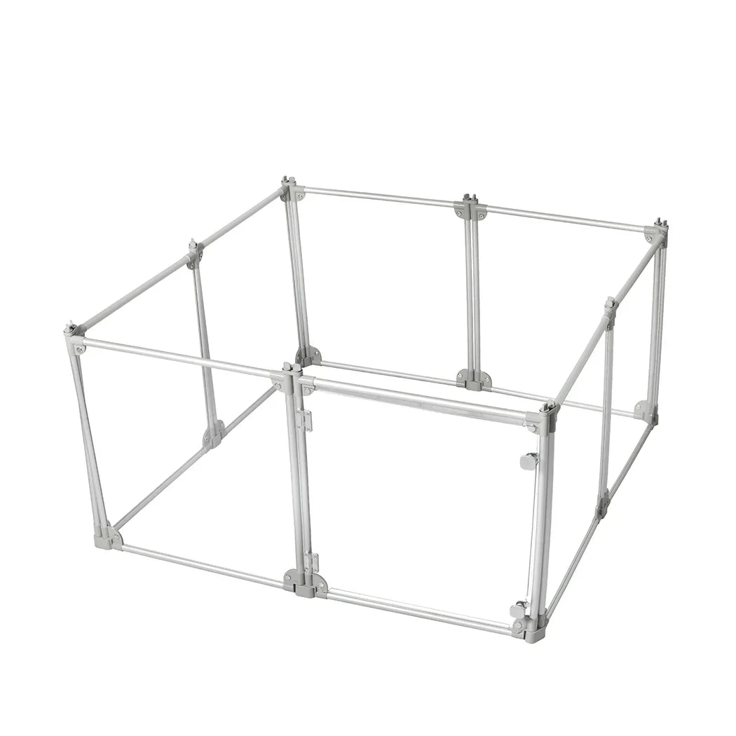 Pawz Pet Playpen Transparent Acrylic Clear Folding Dog Fence Kennel 8 Panel-2029387246305677313