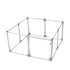 Pawz Pet Playpen Transparent Acrylic Clear Folding Dog Fence Kennel 8 Panel-2029387246305677313