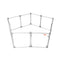 Pawz Pet Playpen Transparent Acrylic Clear Folding Dog Fence Kennel 10 Panel-1864184563408965633
