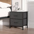 Levede Storage Cabinet Chest of 2 Drawers Dark Grey-1864183277011734535