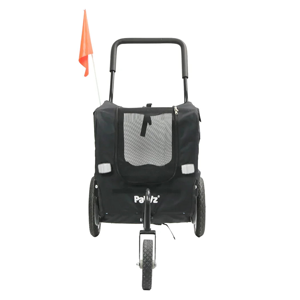 PaWz Pet Stroller Bike Trailer 2-IN-1 Sunroof-2018816894387228673