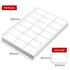 100 Sheet A4 Label White Matte Self Adhesive Sticker