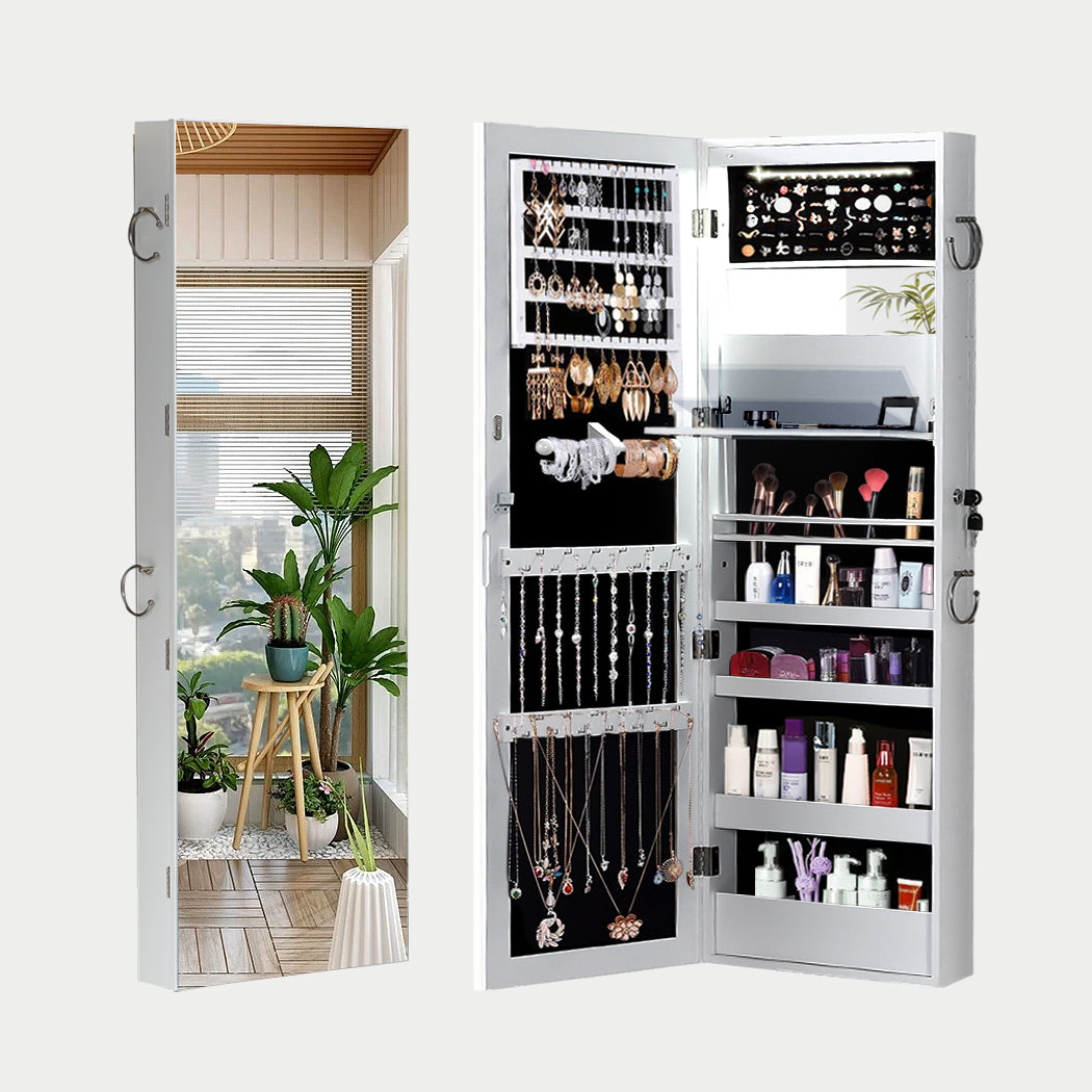 Levede Mirror Jewellery Cabinet Jewelry-1864184303928348672