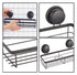 CARLA HOME  2 Pack Rectangular Corner Shower Caddy Shelf Basket Rack with Premium Vacuum Suction Cup No-Drilling for Bathroom and Kitchen-1992735303034605573