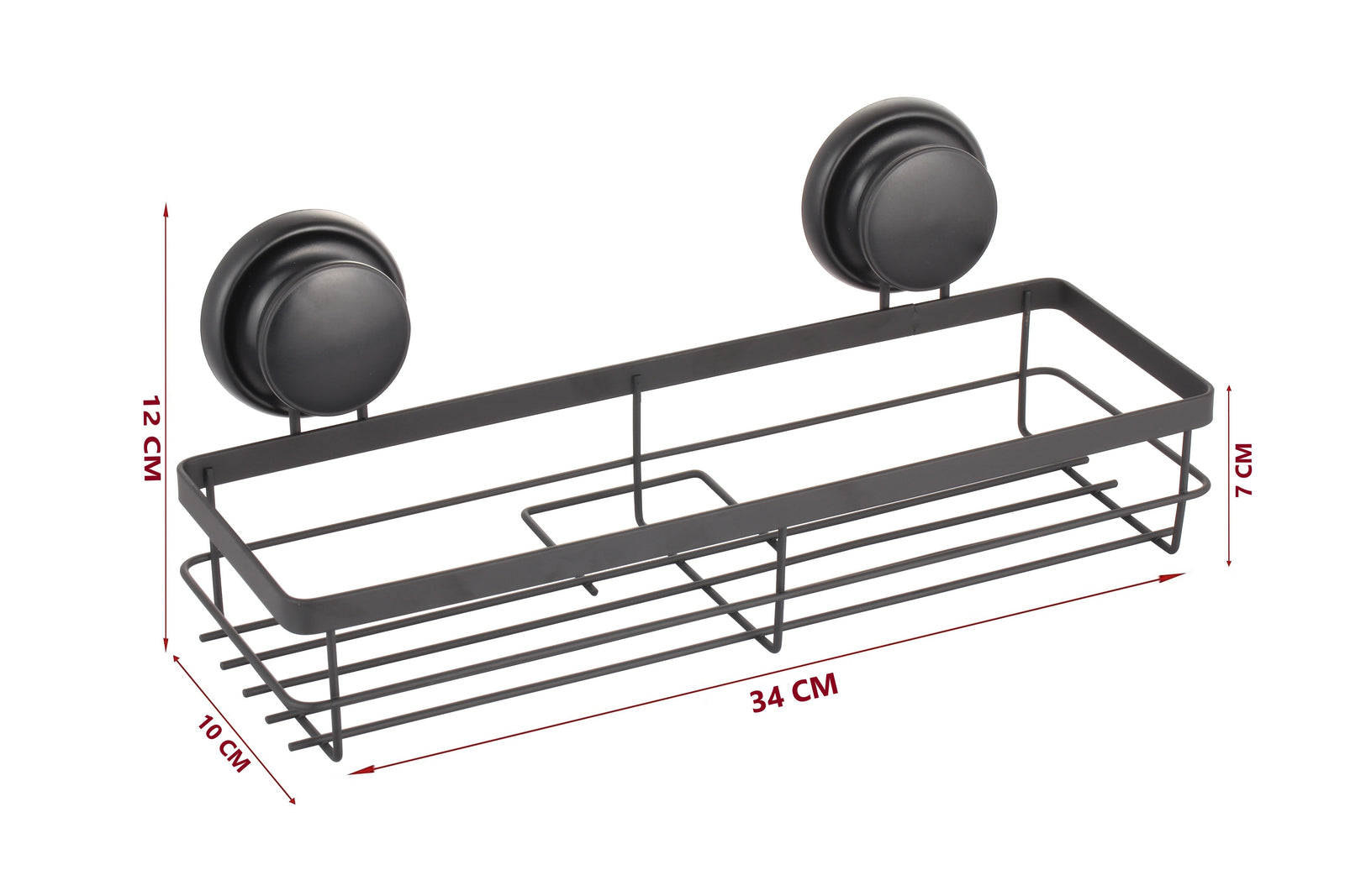 CARLA HOME  2 Pack Rectangular Corner Shower Caddy Shelf Basket Rack with Premium Vacuum Suction Cup No-Drilling for Bathroom and Kitchen-1992735303034605574