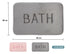 CARLA HOME Extra Thick Memory Foam & Super Comfort Bath Rug Mat for Bathroom (60 x 40 cm, Grey)-1992735299553333249
