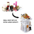 CARLA HOME 360 Rotating Large Capacity Makeup Organizer for Bedroom and Bathroom (White)-1992735294788603910