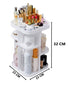 CARLA HOME 360 Rotating Large Capacity Makeup Organizer for Bedroom and Bathroom (White)-1992735294788603912