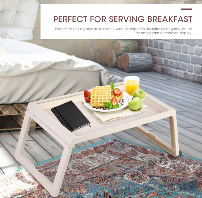 CARLA HOME Multifunction Laptop Bed Desk with foldable legs for Home Office (White)-1978962240203788291