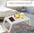 CARLA HOME Multifunction Laptop Bed Desk with foldable legs for Home Office (White)-1978962240203788291