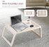 CARLA HOME Multifunction Laptop Bed Desk with foldable legs for Home Office (White)-1978962240203788292