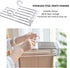 4 Pack Stainless Steel Adjustable 5 in 1 Pants Hangers Non-Slip Space Saving for Home Storage-1978962243320156163