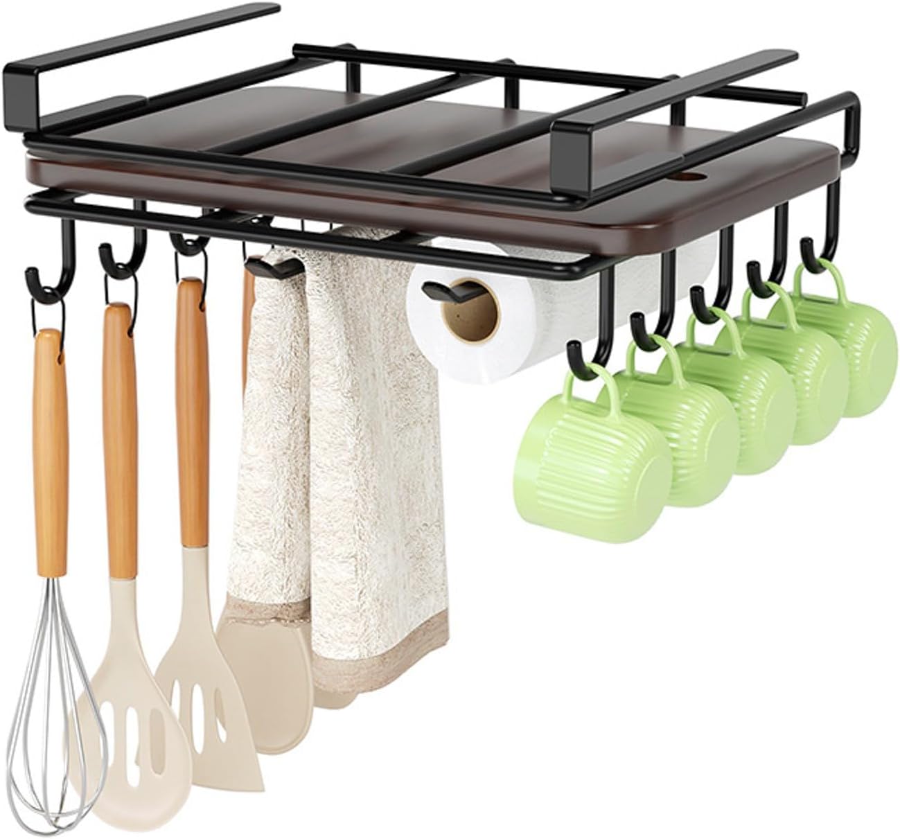 CARLA HOME Multifunctional Under Cabinet Cutting Board Metal Holder Organiser-1992735288446816257