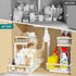 CARLA HOME 2-Tier Kitchen Under Sink Organiser Storage with Height Adjustable, Unique Slide Rail & Suction Cups for Storage-1992735299716911110