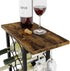 CARLA HOME Wine Rack Countertop Wooden & Metal Holder for 6 Bottles & 2 Glasses-1992735291244417025
