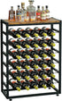 CARLA HOME 6-Tier Freestanding Wine Rack for 30 Bottles with Wood Countertop and Sturdy Metal Frame-1992735287175942144