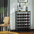 CARLA HOME 6-Tier Freestanding Wine Rack for 30 Bottles with Wood Countertop and Sturdy Metal Frame-1992735287175942145