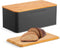 CARLA HOME Bread Bin with Bamboo Lid used as Chopping Board for Kitchen Countertop-1992735287352102912