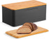 CARLA HOME Bread Bin with Bamboo Lid used as Chopping Board for Kitchen Countertop-1992735287352102912