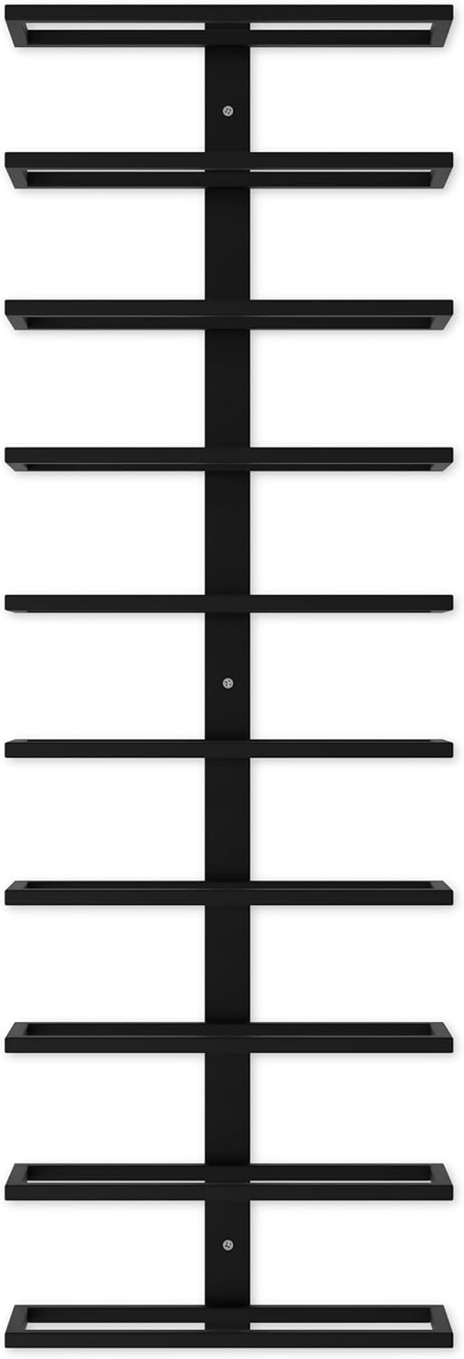 CARLA HOME Metal Wall Mount Wine Rack for Wine Bottles, Liquor, Champagne (Holds 10 Bottles)-1992735283359125509