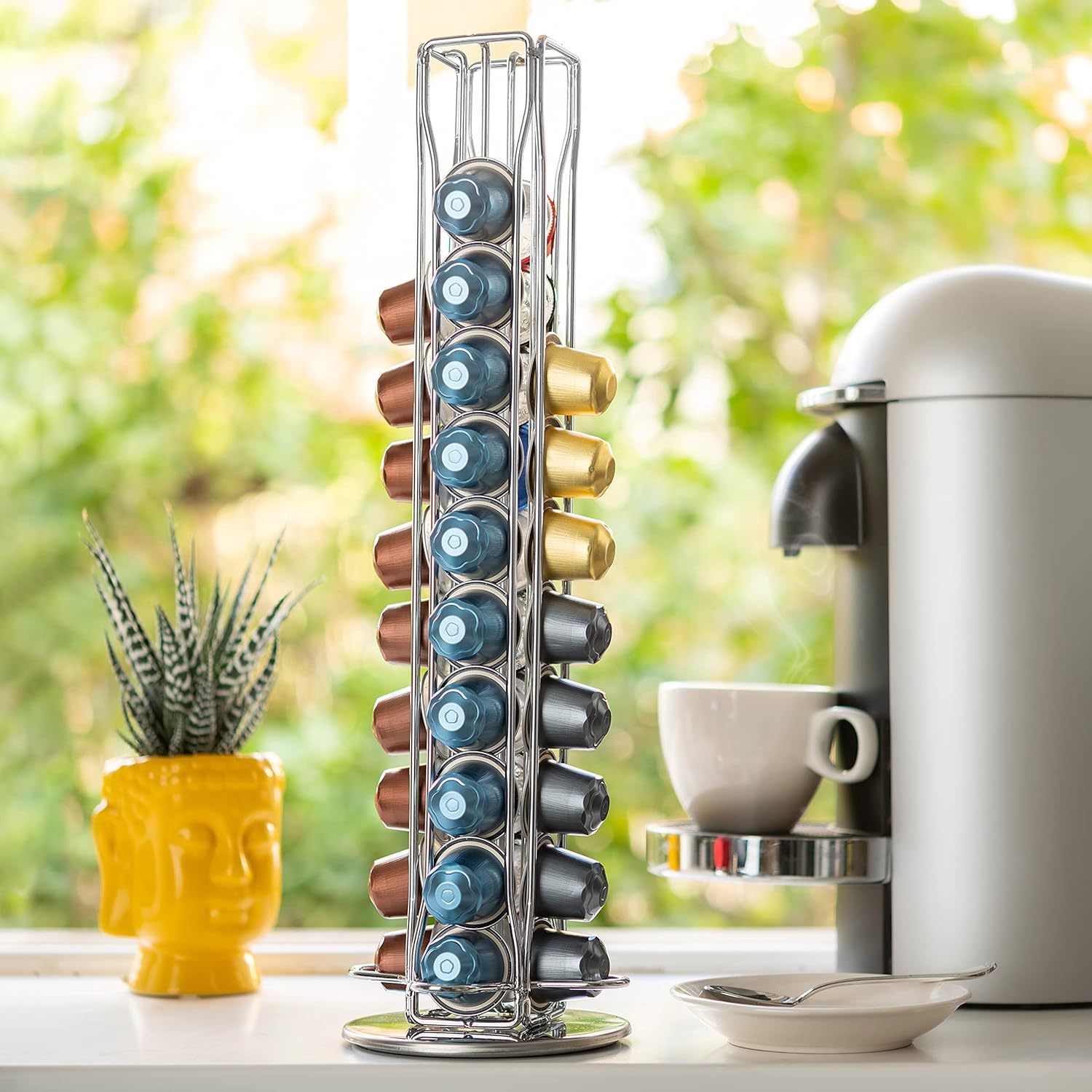CARLA HOME Coffee Pods Holder Storage Compatible with 40 Nespresso Pods-1992735294604054534